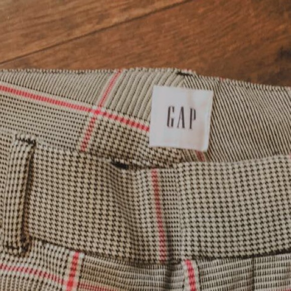 Plaid Curvy Skinny Ankle Business Pants - Picture 2 of 3